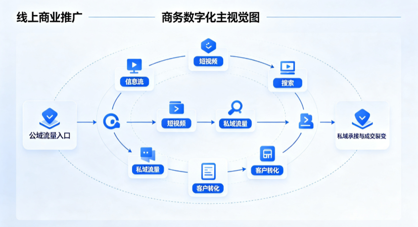 宜都市线上商业推广怎么做？全域流量闭环搭建与低成本转化实战指南